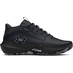 UNDER ARMOUR GS Lockdown 7 Basketballschuhe Kinder 004 - black/black/metallic silver 36.5