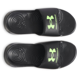 UNDER ARMOUR Ignite Select Badelatschen Jungen 003 - black/black/hyper green 37.5