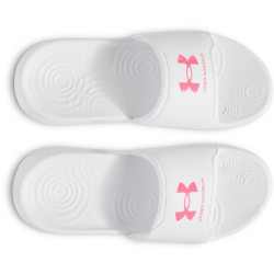 UNDER ARMOUR Ignite Select Badelatschen Damen 101 - white/white/super pink 36.5