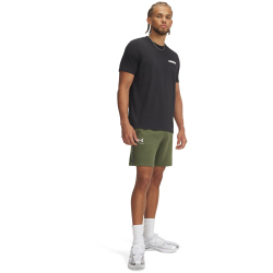 UNDER ARMOUR Icon Taping Fleeceshorts Herren 390 - marine od green/white L