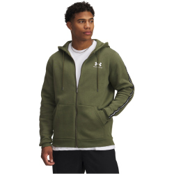 UNDER ARMOUR Icon Taping Fleecejacke Herren 390 - marine od green/white L