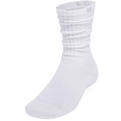 2er Pack UNDER ARMOUR Sportstyle Scrunch Crewsocken 100 - white/white/halo gray L (42-47.5)