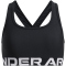 UNDER ARMOUR Crossback Low-Support Sport-BH Mädchen 002 - black/white XS (122-127 cm)
