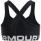 UNDER ARMOUR Crossback Low-Support Sport-BH Mädchen 002 - black/white XS (122-127 cm)