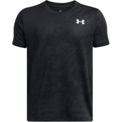 UNDER ARMOUR Tech Vent Jacquard Trainingsshirt Jungen 001 - black/white XS (122-127 cm)