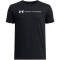 UNDER ARMOUR Schriftzug Logo T-Shirt Jungen 001 - black/white/titan gray M (137-149 cm)