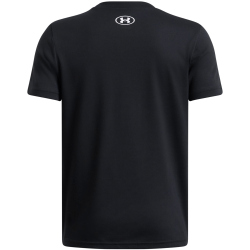 UNDER ARMOUR Schriftzug Logo T-Shirt Jungen 001 - black/white/titan gray XL (160-170 cm)
