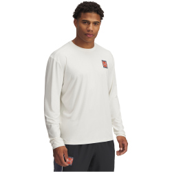 UNDER ARMOUR Run 96 langarm Laufshirt Herren 114 - white...