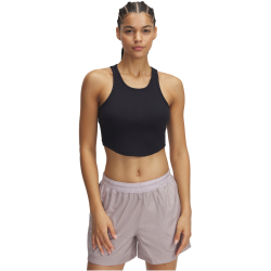 UNDER ARMOUR Rival Rib Tanktop Damen 001 - black/white L