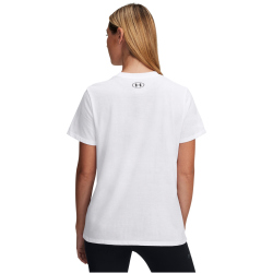 UNDER ARMOUR Rival Outline T-Shirt Damen 100 - white/black L