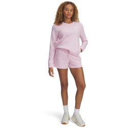 UNDER ARMOUR Rival Terry Fleeceshorts Damen 647 - prime pink/white L
