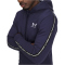 UNDER ARMOUR Icon Fleece Taping Hoodie Herren 410 - midnight navy/white M