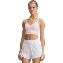 UNDER ARMOUR Vanish Seamless Low Support Sport-BH Damen 647 - prime pink/white M