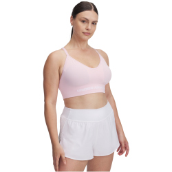 UNDER ARMOUR Vanish Seamless Low Support Sport-BH Damen 647 - prime pink/white M