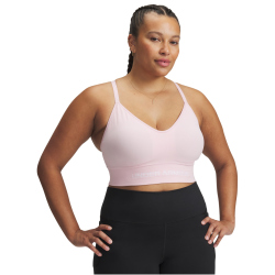 UNDER ARMOUR Vanish Seamless Low Support Sport-BH Damen 647 - prime pink/white M