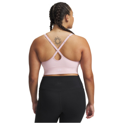 UNDER ARMOUR Vanish Seamless Low Support Sport-BH Damen 647 - prime pink/white M