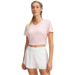 UNDER ARMOUR Tech Twist T-Shirt Damen 647 - prime pink/white S