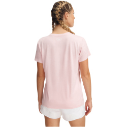 UNDER ARMOUR Tech Twist T-Shirt Damen 647 - prime pink/white S