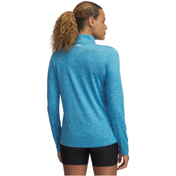 UNDER ARMOUR Tech Twist 1/2-Zip Sportshirt Damen 452 - ether blue/midnight navy/white S