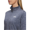 UNDER ARMOUR Tech Twist 1/2-Zip Sportshirt Damen 044 - downpour gray/white XS