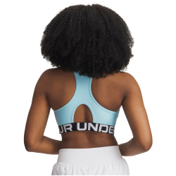 UNDER ARMOUR HeatGear Armour Mid Support Sport-BH Damen 494 - stream/white L
