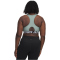 UNDER ARMOUR HeatGear Armour Mid Support Sport-BH Damen 348 - silica green/white M