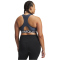 UNDER ARMOUR HeatGear Armour Mid Support Sport-BH Damen 044 - downpour gray/white L