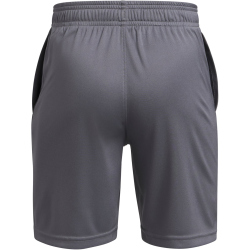 UNDER ARMOUR Tech Logo Shorts Jungen 025 - castlerock/white/fire L (149-160 cm)