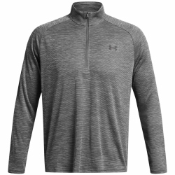 UNDER ARMOUR Tech Textured 1/2-Zip Trainingsshirt Herren 025 - castlerock/black L