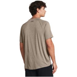UNDER ARMOUR Tech Strukturiertes Trainingsshirt Herren 200 - taupe dusk/black XXL