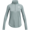 UNDER ARMOUR Tech Graphic 1/2-Zip Trainingsshirt Mädchen 348 - silica green/metallic silver M (137-149 cm)