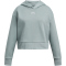 UNDER ARMOUR Rival Fleece Crop Hoodie Mädchen 348 - silica green/white L (149-160 cm)