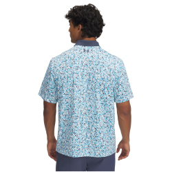 UNDER ARMOUR Performance 3.0 Printed Golf-Poloshirt Herren 108 - white/downpour gray/downpour gray/downpour gray L