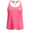 UNDER ARMOUR Knockout Tanktop Mädchen 672 - super pink/white XS (122-127 cm)