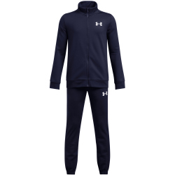 UNDER ARMOUR Knit Trainingsanzug Jungen 410 - midnight navy/downpour gray/downpour gray XL (160-170 cm)