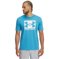 UNDER ARMOUR ABC Camouflage Boxed Logo kurzarm Trainingsshirt Herren 452 - ether blue/white XXL