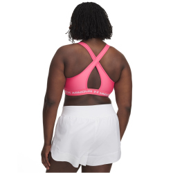 UNDER ARMOUR Armour Mid Crossback Sport-BH Damen 672 - super pink/white M
