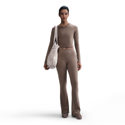 NIKE Sportswear Chill Knit Mini-Rib Flared Leggings Damen