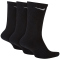 3er Pack NIKE Everyday Plus Cushioned Crew Trainingssocken 010 - black/white 34-38