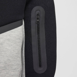 NIKE Sportswear Tech Fleece Kapuzenjacke Jungen 064 - dk grey heather/black/black/black S (128-137 cm)