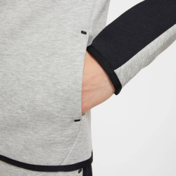 NIKE Sportswear Tech Fleece Kapuzenjacke Jungen 064 - dk grey heather/black/black/black S (128-137 cm)