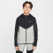 NIKE Sportswear Tech Fleece Kapuzenjacke Jungen 064 - dk grey heather/black/black/black S (128-137 cm)