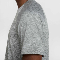 NIKE Stride Dri-FIT ADV kurzarm Laufshirt Herren 084 - smoke grey/htr/reflective silv M