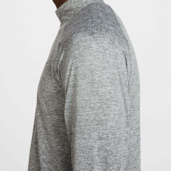 NIKE Stride Dri-FIT 1/2-Zip Midlayer Laufshirt Herren 084 - smoke grey/htr/reflective silv M
