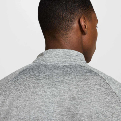NIKE Stride Dri-FIT 1/2-Zip Midlayer Laufshirt Herren 084 - smoke grey/htr/reflective silv M