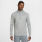 NIKE Stride Dri-FIT 1/2-Zip Midlayer Laufshirt Herren 084 - smoke grey/htr/reflective silv M