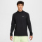 NIKE Stride Dri-FIT 1/2-Zip Midlayer Laufshirt Herren 010 - black/reflective silv S