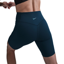 NIKE Universa Medium-Support High-Waist 8" kurze Leggings Damen 478 - armory navy/anthracite/riftblue S