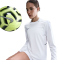NIKE Academy Dri-FIT Crew-Neck langarm Fußball Trainingsshirt Damen 100 - white/white/black/black S