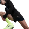 NIKE Swift Dri-FIT Mid-Waist 2in1 Laufshorts Damen 010 - black/reflective silv XS